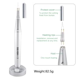 Dental Endo Gutta cutter Teeth Whitening Oral Hygiene Dental Equipment Tooth Gum Cutter Dental Gutta Percha Cutter with 8 Tips