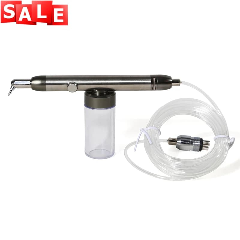 Dental Micro blaster Unit Sandblasting Alumina Oxide 360° Air Polisher Abrasion 4Hole Dentistry Cleaning Tools