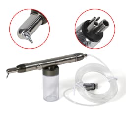 Dental Micro blaster Unit Sandblasting Alumina Oxide 360° Air Polisher Abrasion 4Hole Dentistry Cleaning Tools