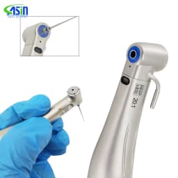 DEASIN Dental XSG20L Contra Angle Implant Low Speed Handpiece RA Burs 20:1 Fiber Optic Increasing Green Ring Air Turbine