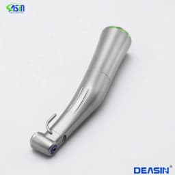 DEASIN Dental XSG20L Contra Angle Implant Low Speed Handpiece RA Burs 20:1 Fiber Optic Increasing Green Ring Air Turbine
