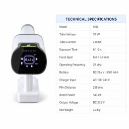 Dental X Ray Unit Digital RVG Intraoral Imaging System Portable Xray Machine for Dental Clinic