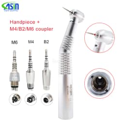 Dental Fiber Optic Handpiece LED Standard Head Turbine Fit KV Quick Coupling