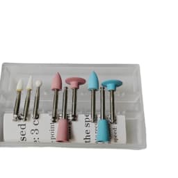 JUMTOP Dental Composite Polishing Kit Resin Gring Head for Low Speed Handpiece Rubber Teeth Polishing Bur