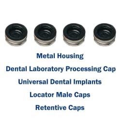 Dental Implant Retention Caps Kit Universal Locator Core Tool for Insertion Extraction Abutment Overdenture Attachment