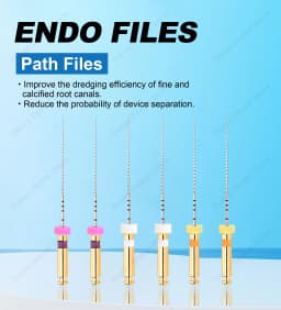 6pcs Teeth Whitening Dental Instrument Endo Rotary Endodontic Files Dental Endo Motor Files Instrument Path Glide Files Dentistr