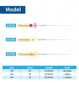 6pcs Teeth Whitening Dental Instrument Endo Rotary Endodontic Files Dental Endo Motor Files Instrument Path Glide Files Dentistr