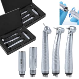 Sandent Dental LED E-generator High Speed Handpiece Kit Standard/Large/45 Degree Head 6 to 4 Converter