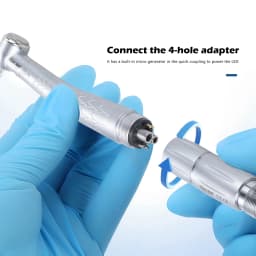 Sandent Dental LED E-generator High Speed Handpiece Kit Standard/Large/45 Degree Head 6 to 4 Converter
