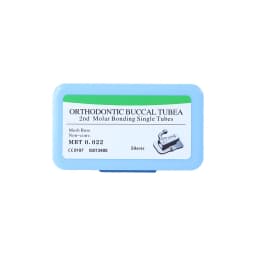 200Pcs 50Sets Dental Orthodontic Buccal Tube 1st 2nd Molar Bondable Monoblock Non-Convertible Roth MBT 0.022 0.018