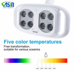 DEASIN Dental Oral Light 8Bulds For Dentistry Operation Light Chair Inductive Infrared Spotlight Oral Care Teeth Whitening Tool