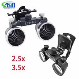 DEASIN Binocular Dental Loupes 2.5X 3.5X Optical Lens With Clip Adjustable Magnifying Glass for Medical Oral ENT Surgery Lupa