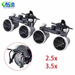 DEASIN Binocular Dental Loupes 2.5X 3.5X Optical Lens With Clip Adjustable Magnifying Glass for Medical Oral ENT Surgery Lupa