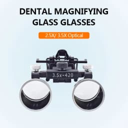 DEASIN Binocular Dental Loupes 2.5X 3.5X Optical Lens With Clip Adjustable Magnifying Glass for Medical Oral ENT Surgery Lupa
