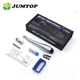 JUMTOP Universal Dental Implant Torque Wrench with 12 Driver Dentistry Latch Head Handpiece 5 to 35 N.cm