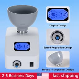 Dental Laboratory Alginate Mixer Machine - 300RPM Gypsum Blender for Impression/Printing Materials Blend