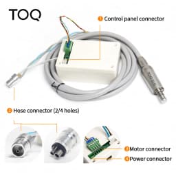 Dental Brushless Electric Motor with Internal Water Spray and LED Connector Portable Micromotor for Fiber Optic 1:1 1:5 4:1 16:1