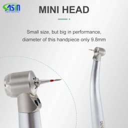 DEASIN Dental LED Mini Head High Speed Handpiece for Dental Lab Kids Children Hand Piece Push Button dentistry tools