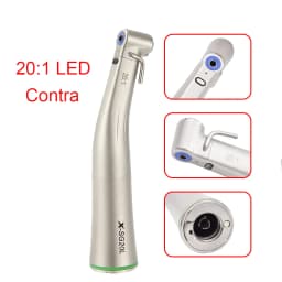 Straight Contra Angle Handpiece Dental Fiber Optic Motor Contra Angle Dental Low Speed Handpiece 1:1/1:5/20:1 Air Turbine