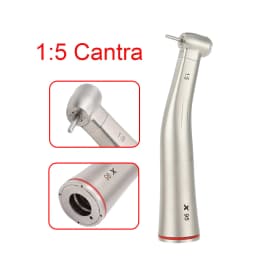 Straight Contra Angle Handpiece Dental Fiber Optic Motor Contra Angle Dental Low Speed Handpiece 1:1/1:5/20:1 Air Turbine