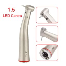 Straight Contra Angle Handpiece Dental Fiber Optic Motor Contra Angle Dental Low Speed Handpiece 1:1/1:5/20:1 Air Turbine