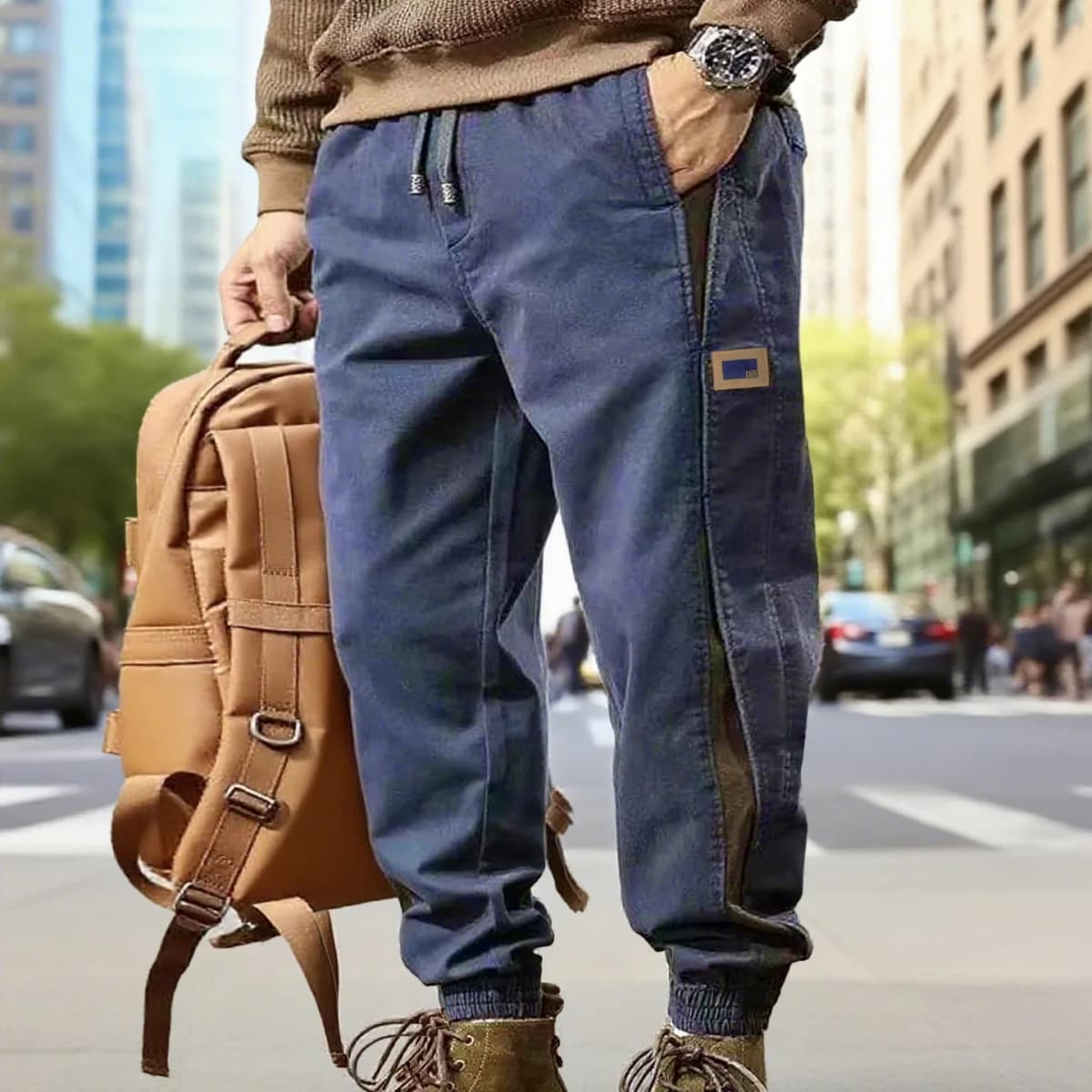 Spring Large Size Puffy Workwear Casual Loose Trousers Plus Size Personalized Tide Large Size Fatty Sweatpants 12XL 15XL 200KG