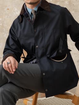 Deer Sanxian Business Retro Outdoor Waist Hunting Wear Windproof Jacket Men's British All-match Waterproof Fashion Jacket