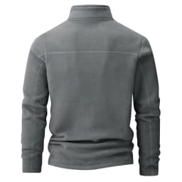Plus Velvet Sweater Men's L-9XL Large Size Winter Polar Fleece Stand-up Collar Half-zipper Long-sleeved Solid Color Coat Promo