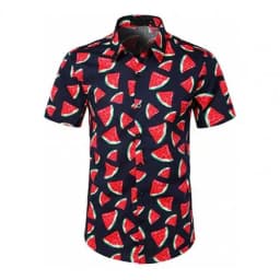 Shirt For Mens Hawaiian Banana Fruit Casual 3D Printed Beach Short Sleeve Brand Imported Clothing Plus Size Streetwear Vacation