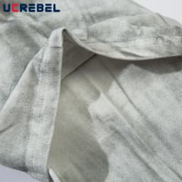 Letter Print Double-sided Printed T-shirt Mens High Street Washed Loose Cotton Tee Men Long Sleeve Crew Neck Tee Men