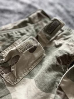 American Retro Amekaji 3D Patch Pocket Washed Workwear Loose Straight Camo Summer Cargo Shorts for Men High Quality 100% Cotton