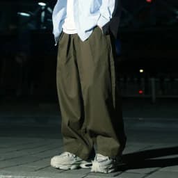Men's Ultra Loose Wide Leg Pants Amikaji Balloon Cargo Pants Sold Color Cityboy Work Pants Autumn Casual Curved Knife Pants