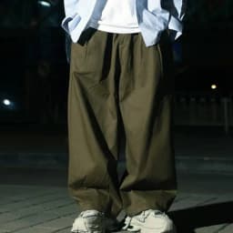 Men's Ultra Loose Wide Leg Pants Amikaji Balloon Cargo Pants Sold Color Cityboy Work Pants Autumn Casual Curved Knife Pants