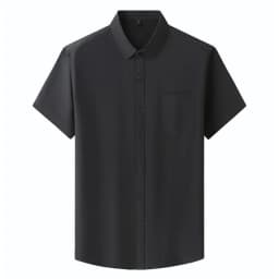 Men Shirt Plus Size Summer Short Sleeve Business Work Shirt Loose Fit Comfortable Oversized T Shirt designer clothes men
