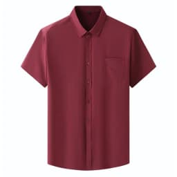 Men Shirt Plus Size Summer Short Sleeve Business Work Shirt Loose Fit Comfortable Oversized T Shirt designer clothes men