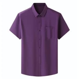 Men Shirt Plus Size Summer Short Sleeve Business Work Shirt Loose Fit Comfortable Oversized T Shirt designer clothes men