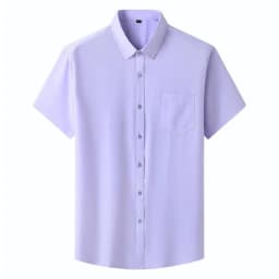 Men Shirt Plus Size Summer Short Sleeve Business Work Shirt Loose Fit Comfortable Oversized T Shirt designer clothes men