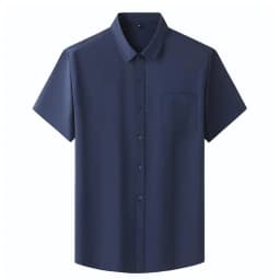 Men Shirt Plus Size Summer Short Sleeve Business Work Shirt Loose Fit Comfortable Oversized T Shirt designer clothes men