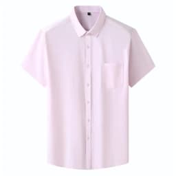 Men Shirt Plus Size Summer Short Sleeve Business Work Shirt Loose Fit Comfortable Oversized T Shirt designer clothes men