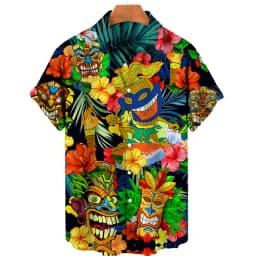 2024 Men's Hawaiian 3d Shirts Streetwear Short Sleeve Cotton Oversized Summer Camisa Floral Masculina Blouse Retro