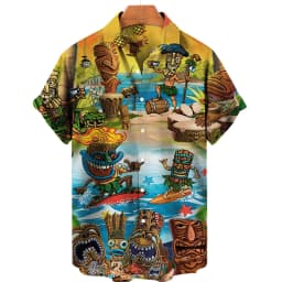 2024 Men's Hawaiian 3d Shirts Streetwear Short Sleeve Cotton Oversized Summer Camisa Floral Masculina Blouse Retro