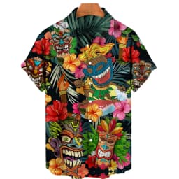 2024 Men's Hawaiian 3d Shirts Streetwear Short Sleeve Cotton Oversized Summer Camisa Floral Masculina Blouse Retro