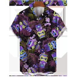 2024 Men's Hawaiian 3d Shirts Streetwear Short Sleeve Cotton Oversized Summer Camisa Floral Masculina Blouse Retro