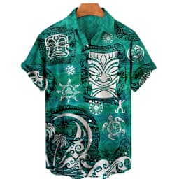 2024 Men's Hawaiian 3d Shirts Streetwear Short Sleeve Cotton Oversized Summer Camisa Floral Masculina Blouse Retro