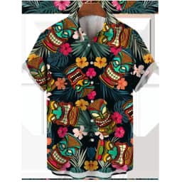 2024 Men's Hawaiian 3d Shirts Streetwear Short Sleeve Cotton Oversized Summer Camisa Floral Masculina Blouse Retro