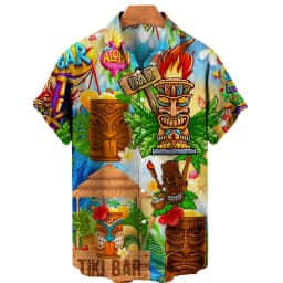 2024 Men's Hawaiian 3d Shirts Streetwear Short Sleeve Cotton Oversized Summer Camisa Floral Masculina Blouse Retro