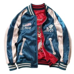 Men Women Satin Embroidery Jacket Sukajan Retro Oversize Couple Coat Korean Spring Autumn 2026