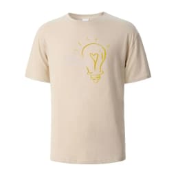 Think Positive Print T-Shirt Summer Tees For Men Women 100% Cotton O-neck Oversize Casual Short sleeved Tops
