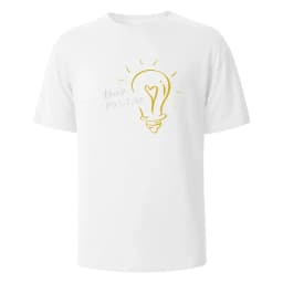 Think Positive Print T-Shirt Summer Tees For Men Women 100% Cotton O-neck Oversize Casual Short sleeved Tops