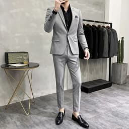 High-Quality Two-Piece Groom Wedding Suit Business Casual Banquet Costume for Men Luxury Ensemble with Trousers